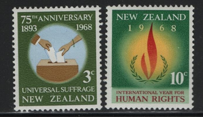 NEW ZEALAND  412-413  MINT HINGED