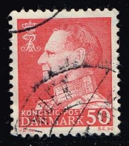 Denmark #418 King Frederik IX (non-fluor); used (0.50)