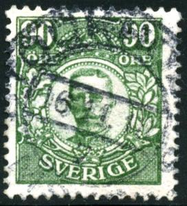 SWEDEN - SC #93 - used - 1918 - Item SWEDEN025