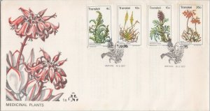 ZAYIX South Africa - Transkei 24-27 FDC Medicinal Plants Flowers 080522SM29