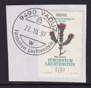 Liechtenstein   #1023 used 1994  von Humboldt  1fr  on paper