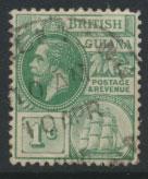 British Guiana SG 259 Used  (Sc# 178 see details) Yellow Green