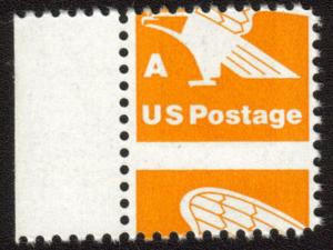 1743 A stamp, Misperfed OG NH n8595