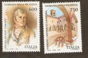 Italy Scott # 2001-2   Mint never hinged 