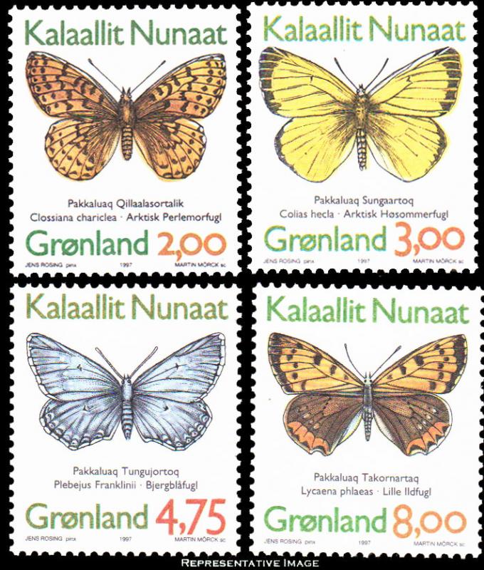 Greenland Scott 315-318 Mint never hinged.