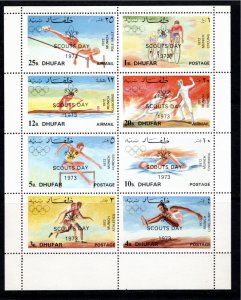 Dhufar (Cinderella) 1973 MNH 8 stamps