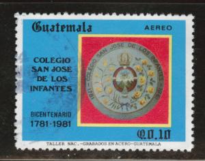 Guatemala  Scott C813 used airmail 1987 