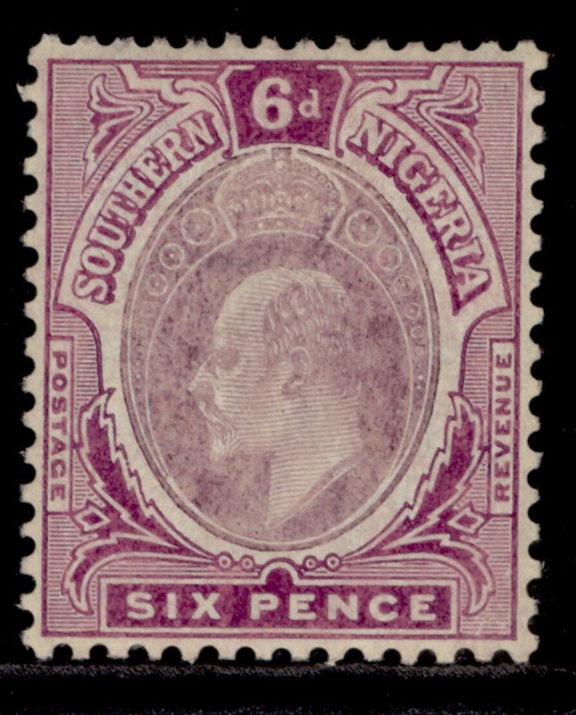 SOUTHERN NIGERIA EDVII SG39a, 6d dull purple & bright purple, M MINT. Cat £28.