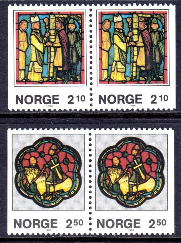 Norway 1986 Christmas Complete Mint MNH Set SC 900-901