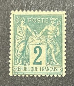 France Scott #77 F/VF Mint CV $115/ Price $25 + $2 shipping