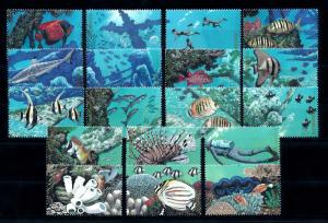 [49559] Micronesia 1988 Marine life Fsh Diving MNH