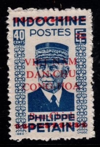 North Viet Nam Scott 1L9 Viet MINH issue unused Red Overprint