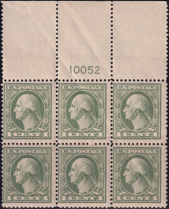 #536 Mint NH, Fine, Plate number block of 6 (CV $400) (CV $45 - ID49729) - Jo...