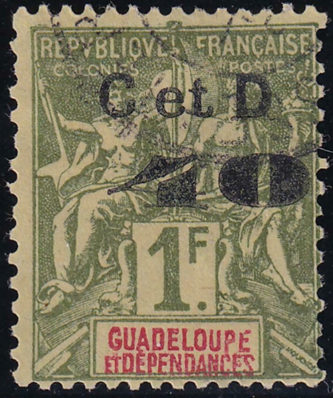 Guadeloupe 1903 SC 48a C instead of G Used