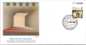 Australia 1980 FDC - High Court Bldg - Melbourne - J8726