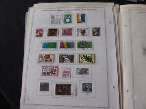 Germany 1971-1980 Stamp Collection on Album Pages