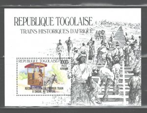 REP. TOGOLAISE  1984 TRAINS MS   #1274   MNH