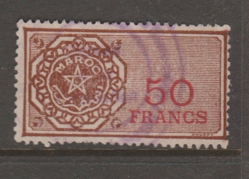 France and Colonies revenue Fiscal stamp 11-9-20 Moroc