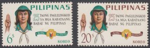 Philippines 948-949 Scouts on Stamps MH HR Short Set CV $0.60