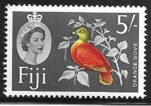 1962    FIJI  -  SG.  323   -   5/-  ORANGE DOVE  -  MNH