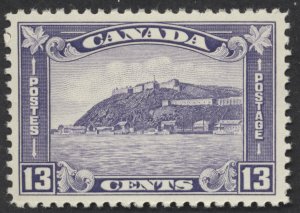 Canada #201 13c Quebec Citadel VF Mint OG NH