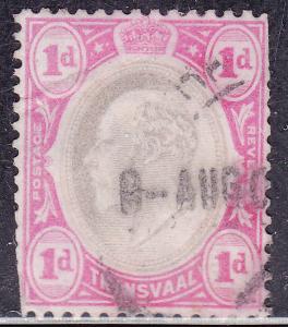 Transvaal 253 USED 1902 King Edward VII 1d