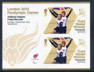 GB London 2012 Paralympics Kappes & Maclean Gold 1st Class MNH SG3383a 