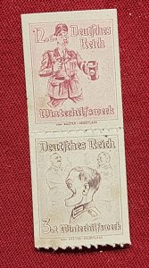 Nazi Germany Third Reich stamps Spoof Forgery wounded soldier Germany WWII WW2