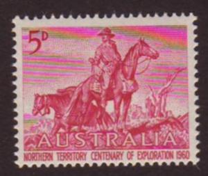 Australia 1960 Sc#336, SG#335, 5d Mauve Overlanders MNH.