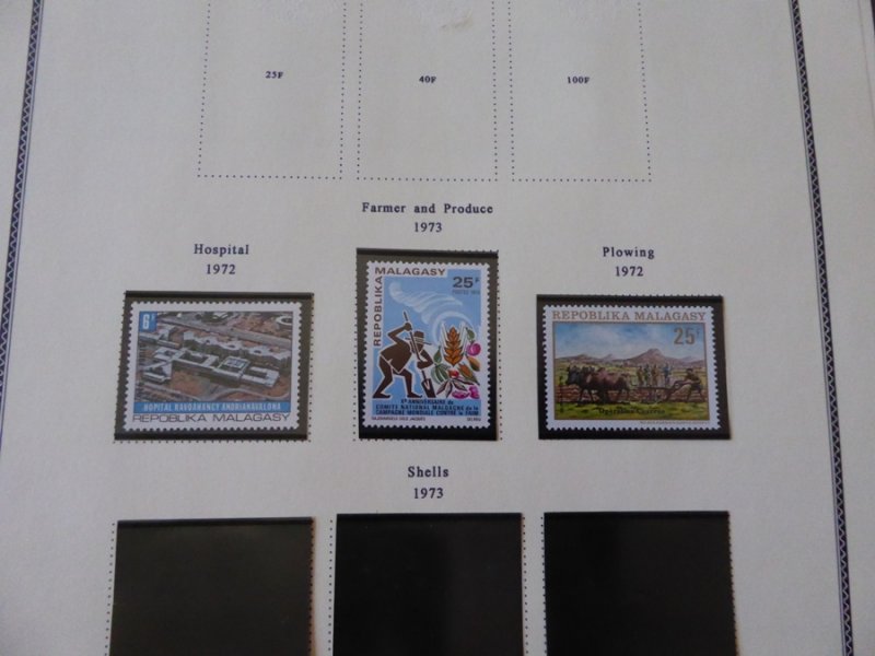 Madagascar 1959-1975 Mainly MNH Stamp Collection on Scott Spec Album Pages