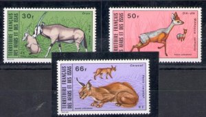 1973 French Territory Afars et Issas, Yvert Aerea 80/82 - Animals - MNH**