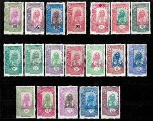 French Coast of Somalia 1900/1930 ☀ Used/MH collection of stamps