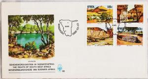 South West Africa. 1988 FDC. Landmarks. Fine Used