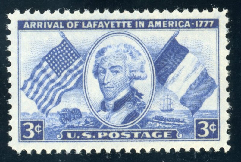 US Stamp #1010 Lafayette 3c - PSE Cert - XF-SUP 95 - MOGNH - SMQ $45.00