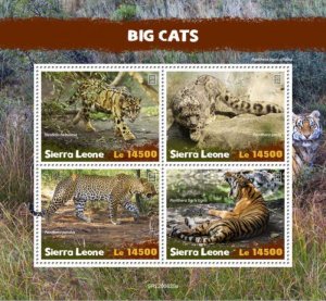 Sierra Leone - 2020 Big Cats, Leopard - 4 Stamp Sheet - SRL200625a