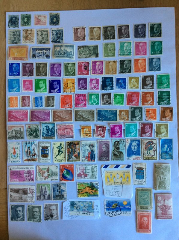 Spain 100+ stamps - Lot D