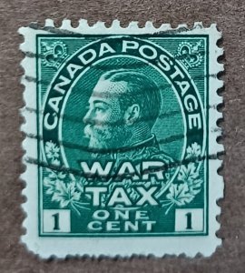 Canada #MR1 1c King George V War Tax USED (1915)