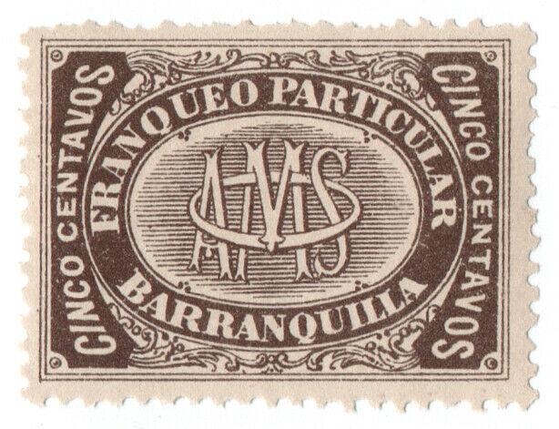 (I.B-CK) Colombia Local Post: Barranquilla 5c