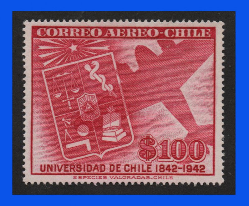 1942 - Chile - Scott n C 89 - MNH - Lujo - CH- 100 - 01