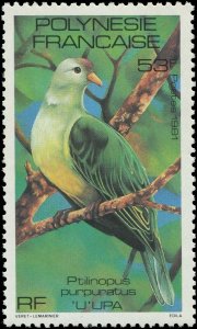 French Polynesia 1980 Sc 349-351 Bird Waxbill Fruit Dove Tern CV $6