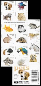 PCBstamps   US #5106/5125a Bk Pane $9.40(20x{47c}) Pets, MNH, (5)