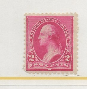 U.S.#220 The 1890  Washington 2 Cent W/O Triangles F-VF MH C.V. $20.00