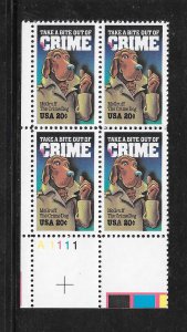 #2102 MNH Plate Block