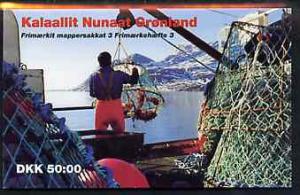 Booklet - Greenland 1993 Margrethe & Crabs 50k bookle...