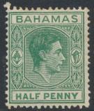 Bahamas SG 149 green SC# 100 MLH  1938 definitive wmk script see details