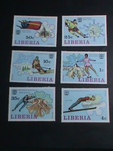 LIBERIA STAMP-1976-SC# 427-32 12TH WINTER OLYMPIC GAMES INNSBRUCK'76  MNH SET