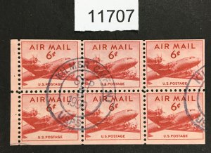 MOMEN: US STAMPS # C39a USED BOOKLET LOT #11707