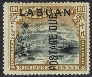 LABUAN 1901 POSTAGE DUE 18C