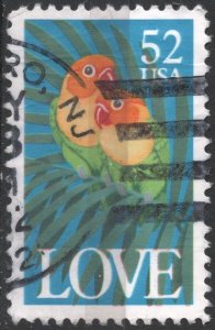 SC#2537 52¢ Love Single (1991) Used