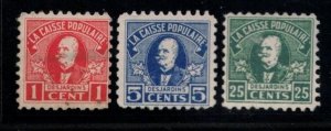 CANADA Scott # ??? MH - 3 Different Caisse Populaire Bank Savings Stamps